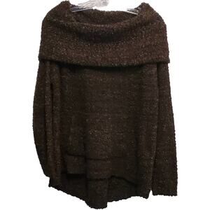 Habitat Clothes to Live In Cowl Neck Chunky Knit Oversized Sweater Size Small